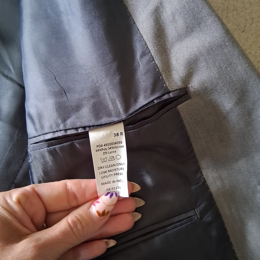 New Calvin Klein Sophisticated Gray Men's Blazer - Picture 5 of 5